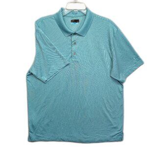 PGA Tour Men's XL Aqua Blue Polo Shirt